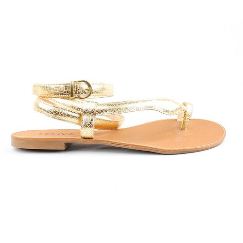 Rasteira Serpente Carolla Ouro Light