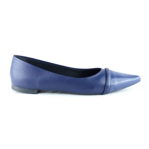 Sapatilha Bico Croco Arciley Azul Marinho