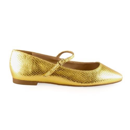 Sapatilha bailarina Bella Dourado