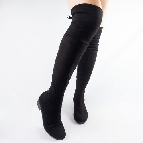 Bota Over The Knee Mântua Preto