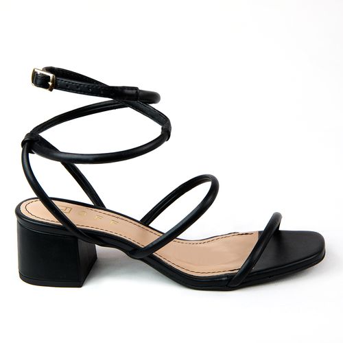 Sandália multi tiras Liara Preto
