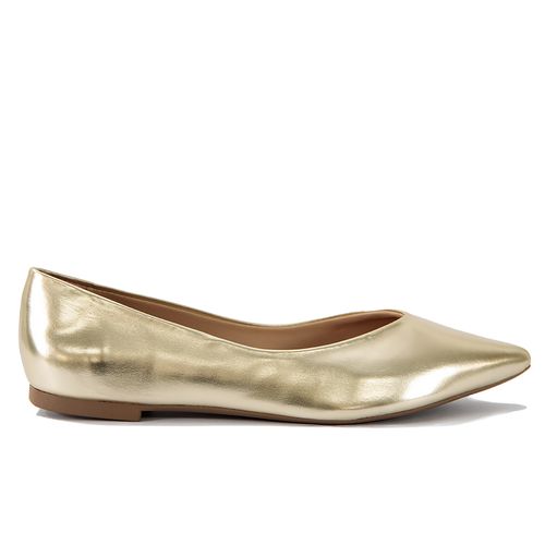 Sapatilha Metalic Santorini  Ouro Light