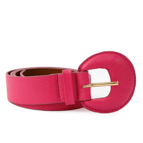 Cinto Fivela Meia Lua Cologne Rosa
