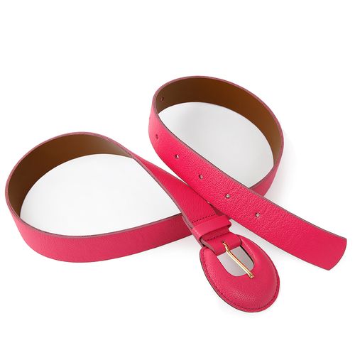 Cinto Fivela Meia Lua Cologne Rosa