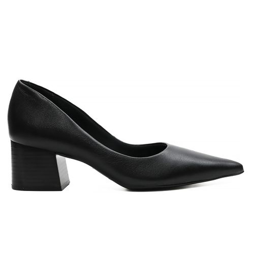Scarpin Bico Fino Timber Preto