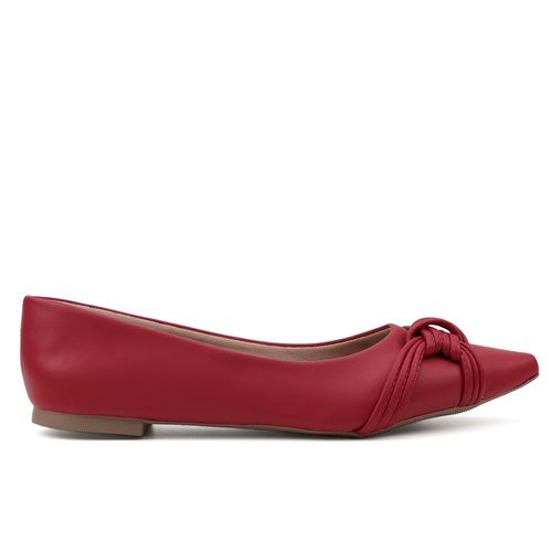 Sapatilha Bico Fino Mirvania Vermelho
