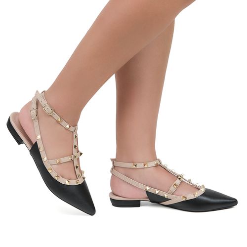 Slingback Valley Preto