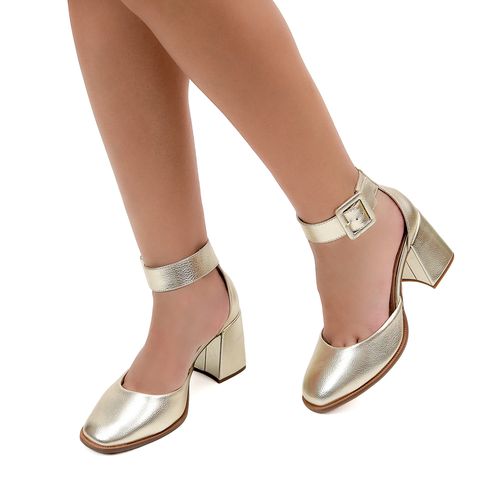 Sapato Boneca Lindy Ouro Light