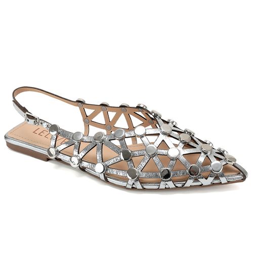 Slingback Brodowski Prata