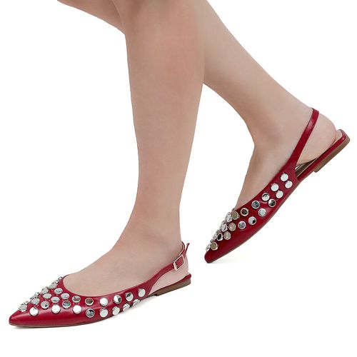 Slingback Bru Vermelho