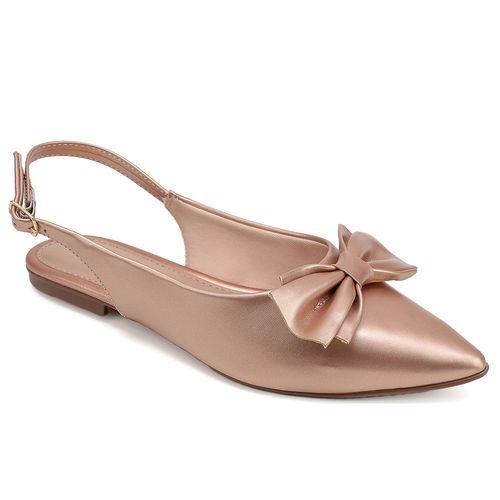 Slingback Laço Valença Rose
