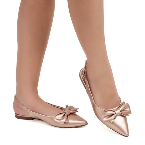 Slingback Laço Valença Rose