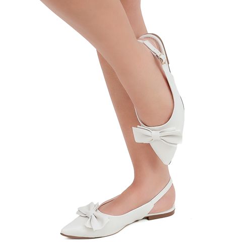 Slingback Laço Valença Off White