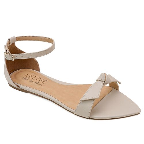 Rasteira Simples e Feminina Off White
