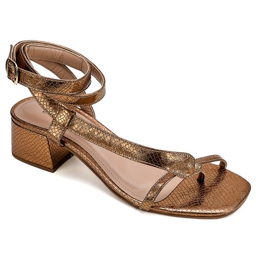Sandália Serpente Grazi Bronze