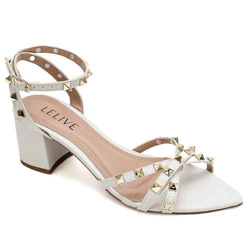 Sandália Bico Folha Mariene Off White