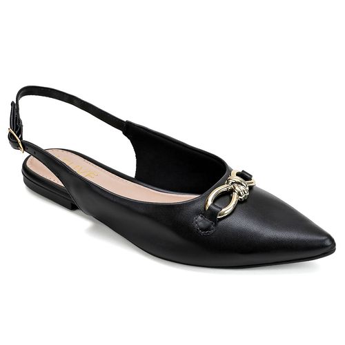 Slingback Albânia Preto