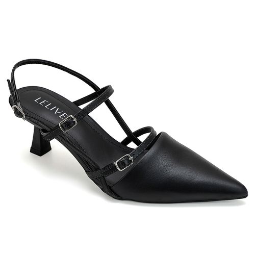 Slingback Luisiana Preto