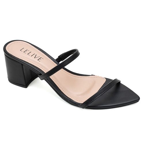 Tamanco Bico Folha Analia Preto