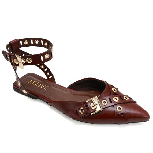 Slingback Torneiro Conhaque