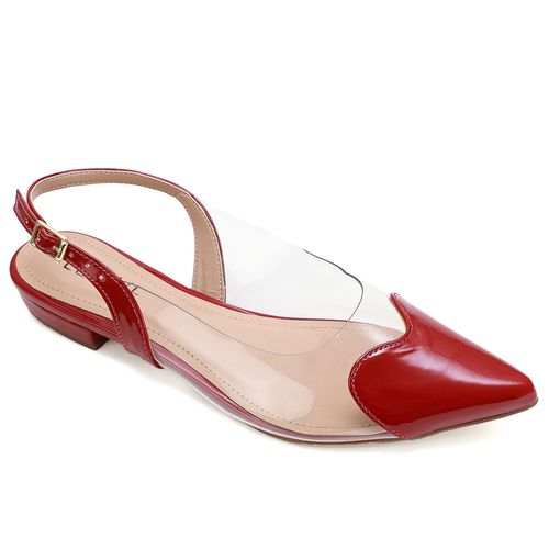 Slingback Magnólia Vermelho