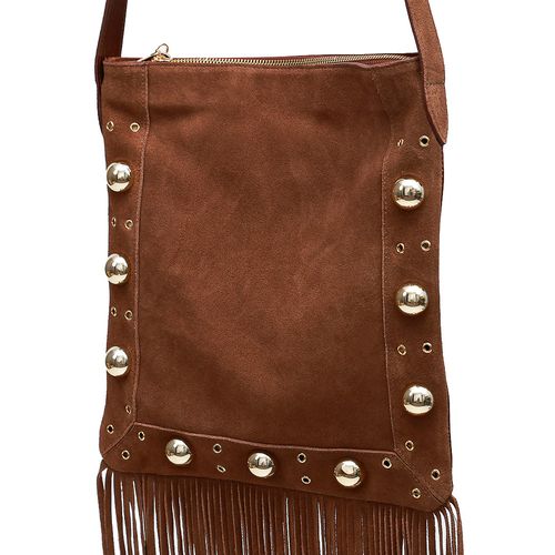 Bolsa Franja Americana Conhaque