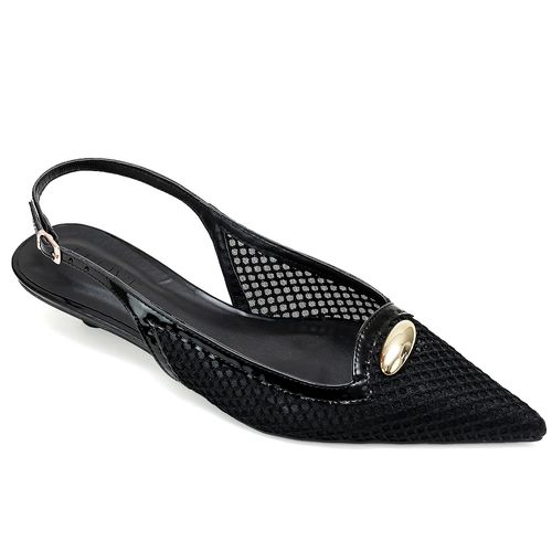 Slingback Zata Preto