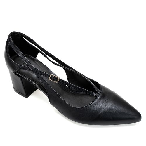 Scarpin Panna Preto