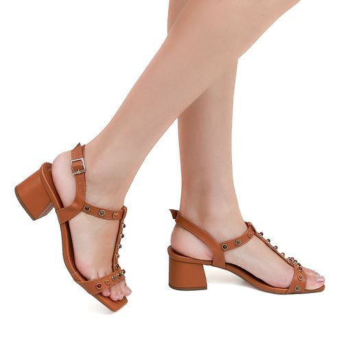 Sandália Tirana Caramelo