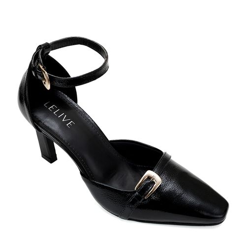 Slingback Paine Preto