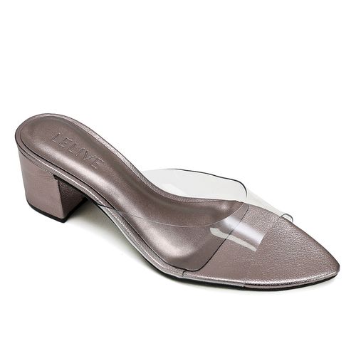 Tamanco Vinil Chapadinha Prata Velho