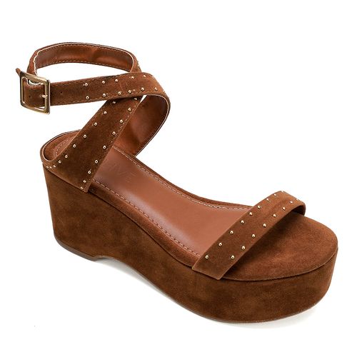 Sandália Plataforma Salgueiro Caramelo