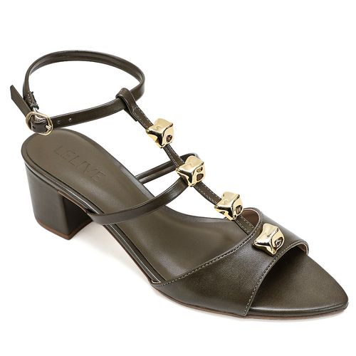 Sandália Bico Folha Araguanã Oliva