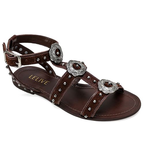 Rasteira La Virgen Cacau