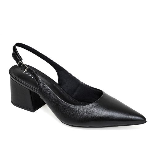 Slingback Coroa Preto