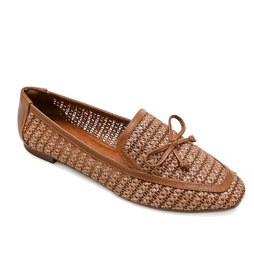 Mocassim Tramado Celina Caramelo