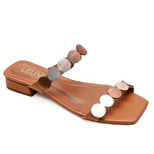 Tamanco Maria Flor Caramelo