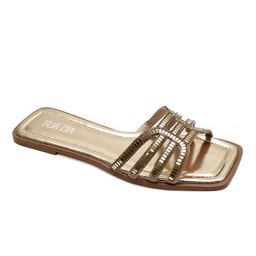 Rasteira Gayle Ouro Light
