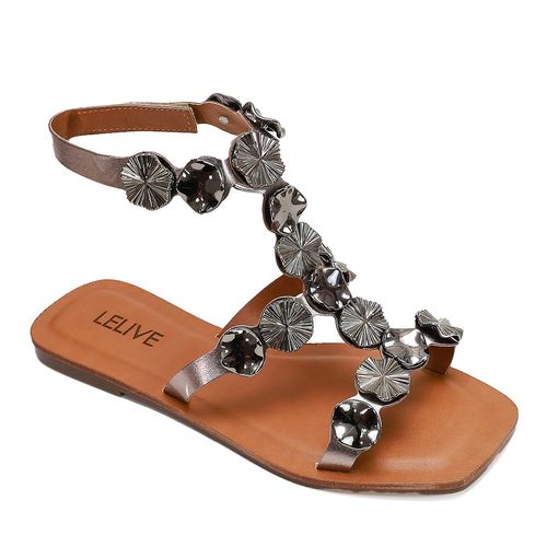 Rasteira Mar Virado Prata Velho