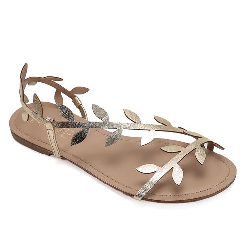 Rasteira Evah  Ouro Light