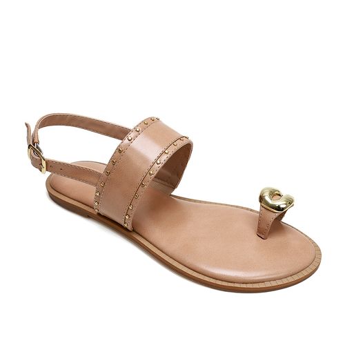 Rasteira Compasso Nude