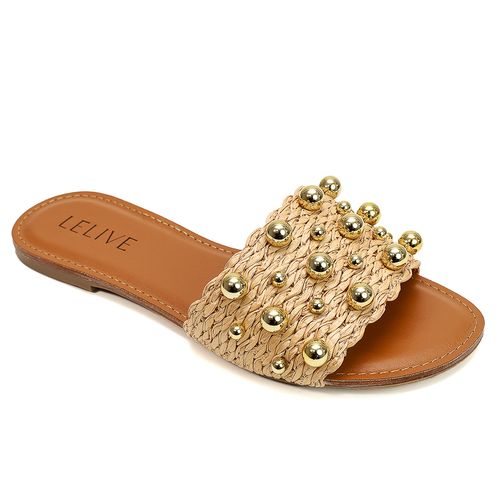 Rasteira Camomila Palha