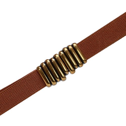 Cinto Elástico Cow Marrom