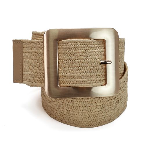 Cinto Palha Ostra Bege