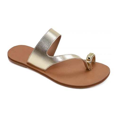 Rasteira Arauá Ouro Light