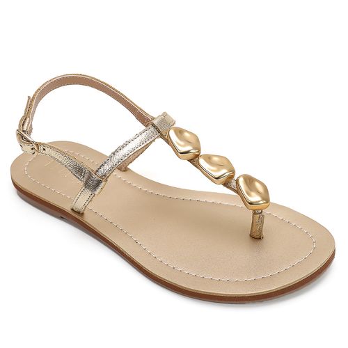 Rasteira Macabi Ouro Light