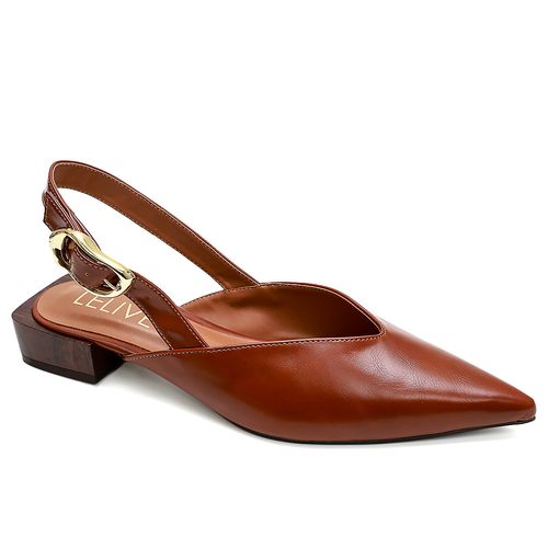 Sapatilha Slingback Mallory Whisky