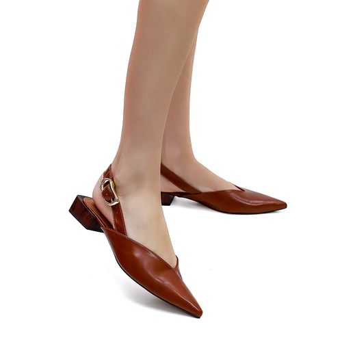 Sapatilha Slingback Mallory Whisky