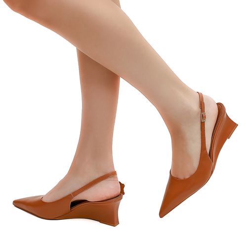 Scarpin Slingback Leeb Whisky